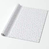 Cadeau Papier d'enveloppement Pastel Pink and Blue Dots (Déroulé)