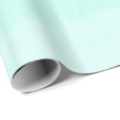 Cadeau Papier d'enveloppement pastel Turquoise clair (Coin rond)
