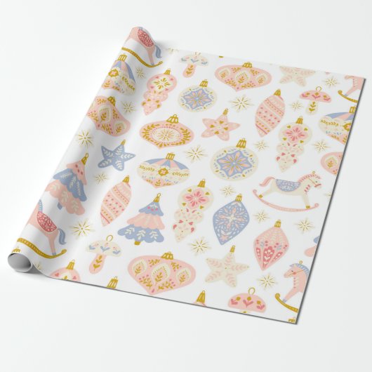 Cadeau Papier d'enveloppement Pastel vintage (Déroulé)