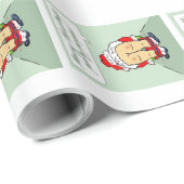 Cadeau Papier d'enveloppement Père Noël Mooning (Coin rond)