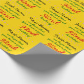 Cadeau Papier d'enveloppement personnalisable 92e anniver (Coin)