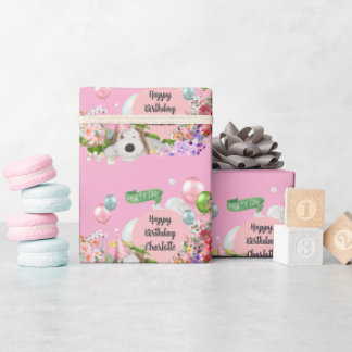 Cadeau Papier d'enveloppement personnalisable Anniversair