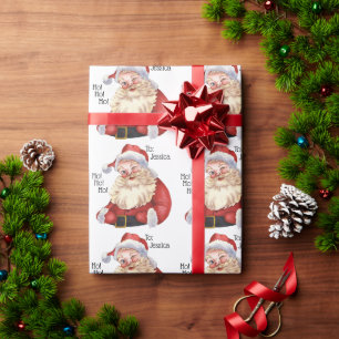 Cadeau Papier d'enveloppement personnalisé Jolly Old Sant