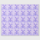 Cadeau Papier d'enveloppement personnalisé mou pourpre (Plat)