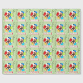 Cadeau Papier d'enveloppement photo de vacances pour fami (Plat)