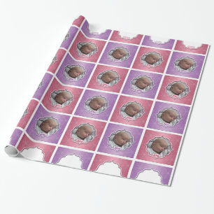 Cadeau Papier d'enveloppement photo personnalisé de Noël