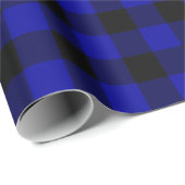 Cadeau Papier d'enveloppement plat de gros buffle noir et (Coin rond)