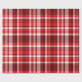 Cadeau Papier d'enveloppement plat rouge et blanc (Plat)