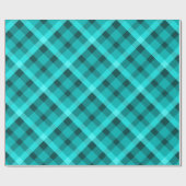 Cadeau Papier d'enveloppement plat turquoise cool (Plat)