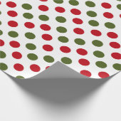 Cadeau Papier d'enveloppement Pois de Noël (Coin)