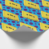 Cadeau Papier d'enveloppement PopArt Yellow Cassette (Coin)