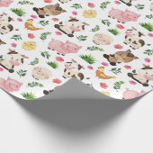 Cadeau Papier d'enveloppement pour animaux de ferme migno (Coin)