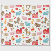 Cadeau Papier d'enveloppement pour animaux de ferme migno (Plat)