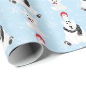 Cadeau Papier d'enveloppement pour animaux de l'Arctique (Coin rond)