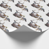 Cadeau Papier d'enveloppement pour animaux forestiers (Coin)