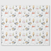 Cadeau Papier d'enveloppement pour animaux forestiers ado (Plat)