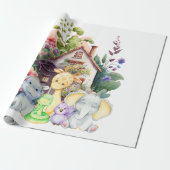 Cadeau Papier d'enveloppement pour animaux mignons (Déroulé)