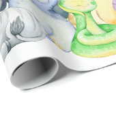 Cadeau Papier d'enveloppement pour animaux mignons (Coin rond)