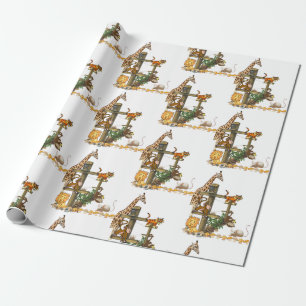 Cadeau Papier d'enveloppement pour animaux sauvages