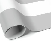 Cadeau Papier d'enveloppement pour bandes grises et blanc (Coin rond)