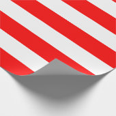 Cadeau Papier d'enveloppement pour bandes rouges et blanc (Coin)