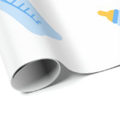 Cadeau Papier d'enveloppement pour bébé (Coin rond)