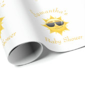 Cadeau Papier d'enveloppement pour bébé absolument adorab (Coin rond)