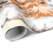 Cadeau Papier d'enveloppement pour bébé chat - Vos couleu (Coin rond)