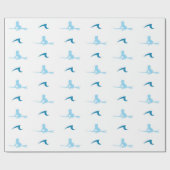 Cadeau Papier d'enveloppement pour bébé surf (Plat)