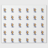 Cadeau Papier d'enveloppement pour bébé Tiger plaqué prem (Plat)