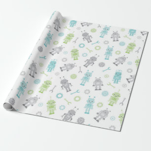Cadeau Papier d'enveloppement pour bébés robots