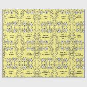 Cadeau Papier d'enveloppement pour chats d'anniversaire (Plat)