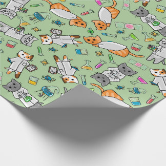 Cadeau Papier d'enveloppement pour chats scientifiques