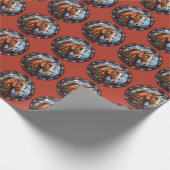 Cadeau Papier d'enveloppement pour chevaux de Noël (Coin)