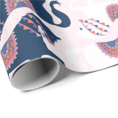 Cadeau Papier d'enveloppement pour chevaux mignons (Coin rond)