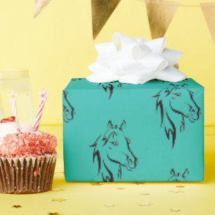 Cadeau Papier d'enveloppement pour chevaux personnalisabl