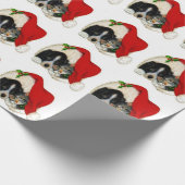 Cadeau Papier d'enveloppement pour chien et chat de Noël (Coin)