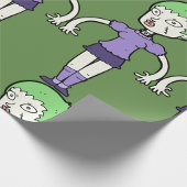 Cadeau Papier d'enveloppement pour femme Zombie