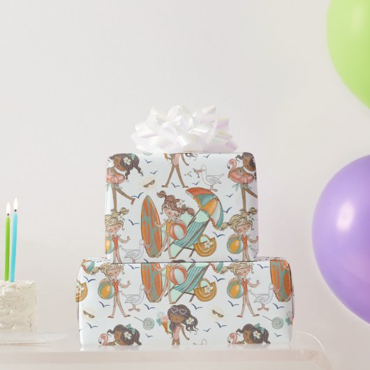 Cadeau Papier d'enveloppement pour fêtes de plage pour fi (Cadeaux de fête)