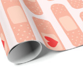 Cadeau Papier d'enveloppement pour infirmière mignonne (Coin rond)