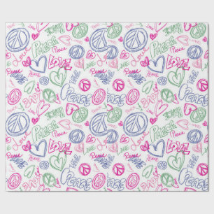 Cadeau Papier d'enveloppement pour la paix d'anniversaire