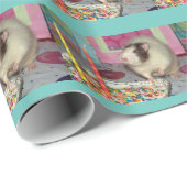 Cadeau Papier d'enveloppement pour l'anniversaire de Rat  (Coin rond)