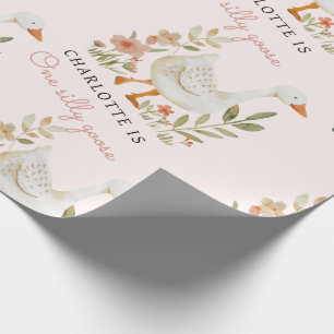 Cadeau Papier d'enveloppement pour l'anniversaire d'oie