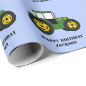 Cadeau Papier d'enveloppement pour l'anniversaire du trac (Coin rond)