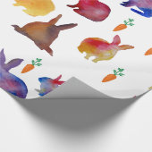 Cadeau Papier d'enveloppement pour lapins et carottes (Coin)