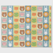 Cadeau Papier d'enveloppement pour les animaux mignons (Plat)