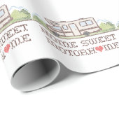 Cadeau Papier d'enveloppement pour maison à moteur doux (Coin rond)