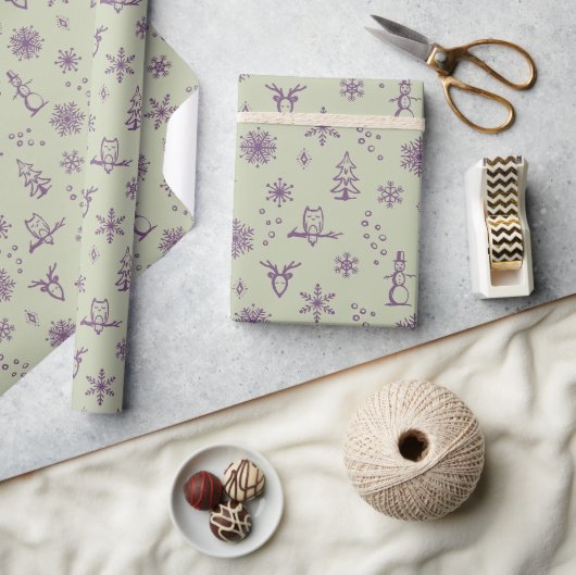 Cadeau Papier d'enveloppement pour objets d'hiver - Thé + (Artisanat)