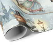 Cadeau Papier d'enveloppement pour patinage sur glace de  (Coin rond)