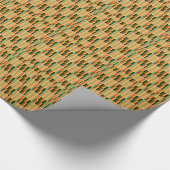 Cadeau Papier d'enveloppement pour texture de tissu Kente (Coin)